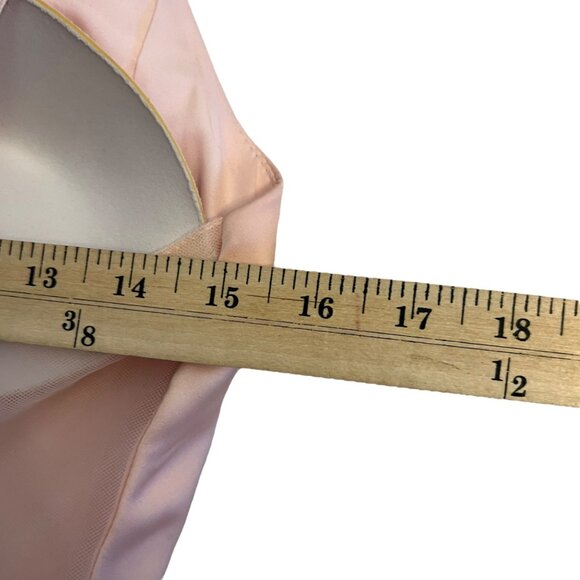 WHITE by Vera Wang Blush Pink Formal Special Occasion Maxi Dress Gown Size 4 - Picture 6 of 10